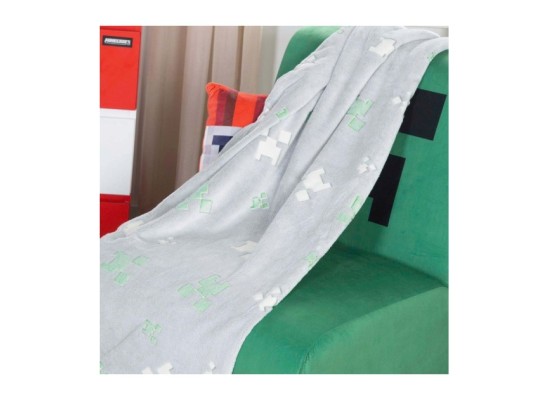 Kuscheldecke mit Glow-in-the-Dark-Funktion MINECRAFT