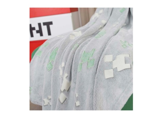 Kuscheldecke mit Glow-in-the-Dark-Funktion MINECRAFT