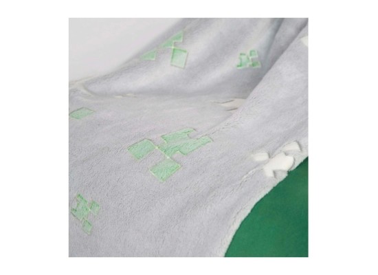Kuscheldecke mit Glow-in-the-Dark-Funktion MINECRAFT