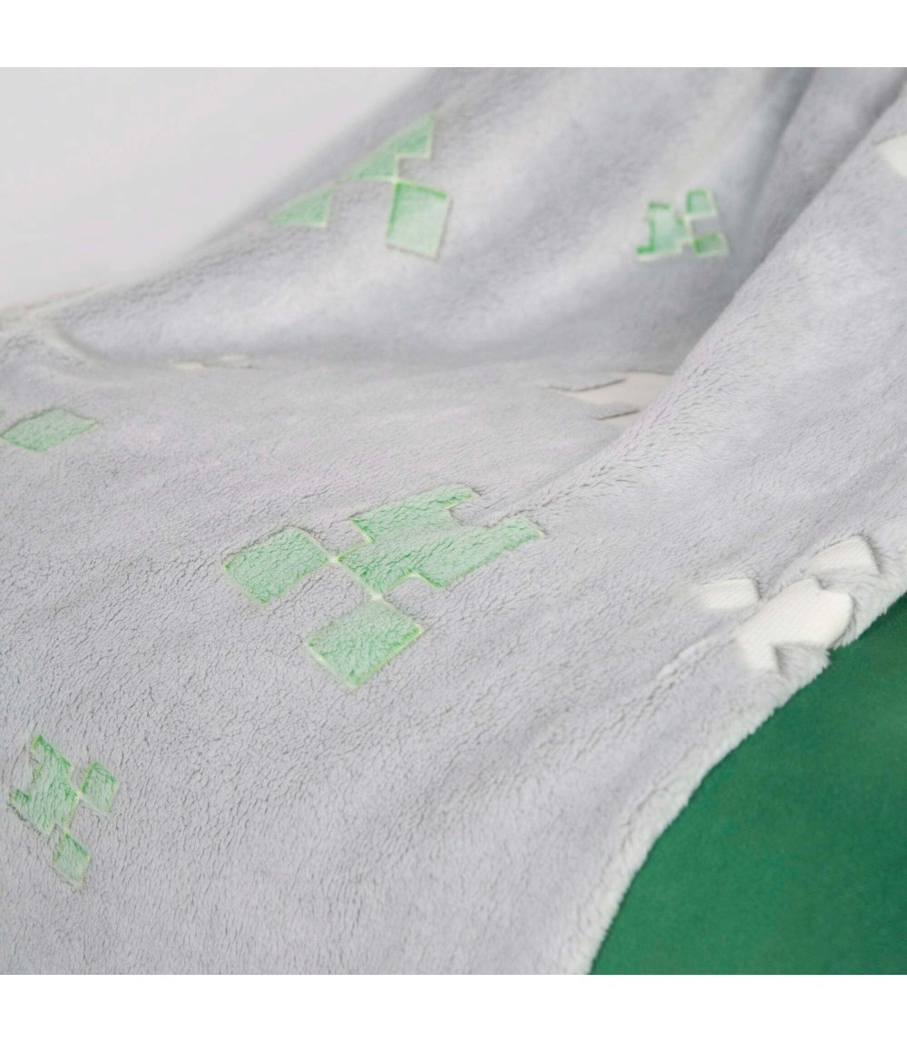 Kuscheldecke mit Glow-in-the-Dark-Funktion MINECRAFT