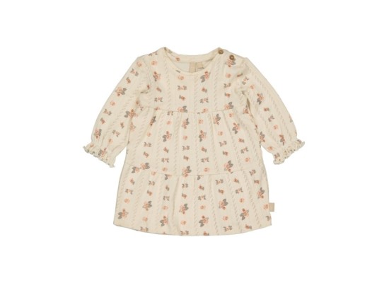 Ajour-Kleid langarm Rosen