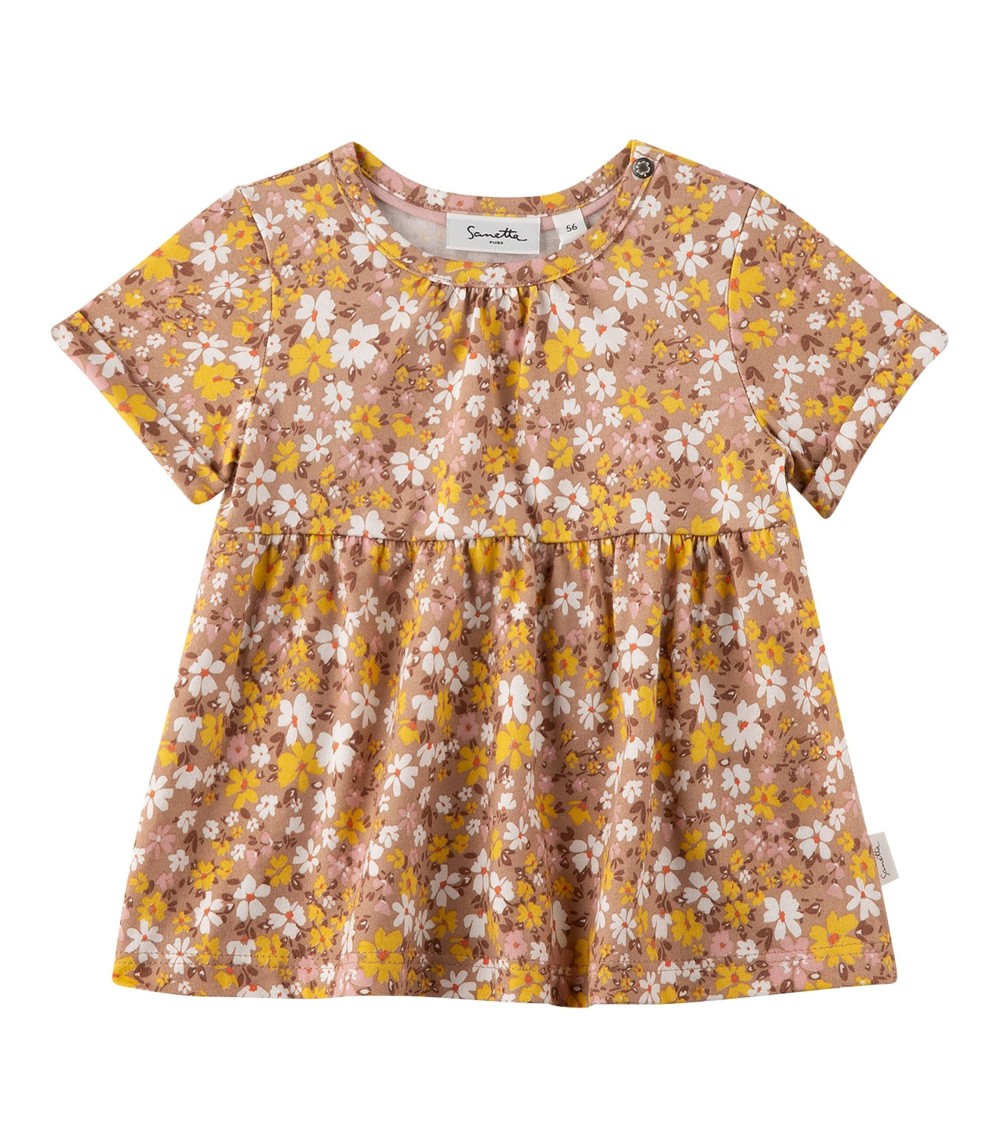 Kleid kurzarm Blumen