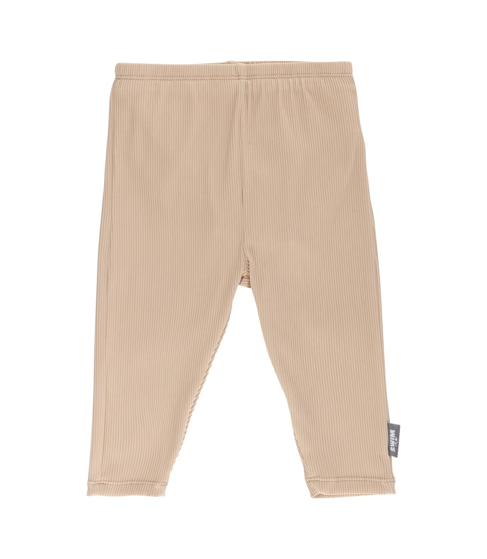 Capri-Schwimmleggings mit Windeleinsatz und UV-Schutz Rippqualität