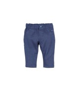 Chambray-Hose mit Leinenanteil