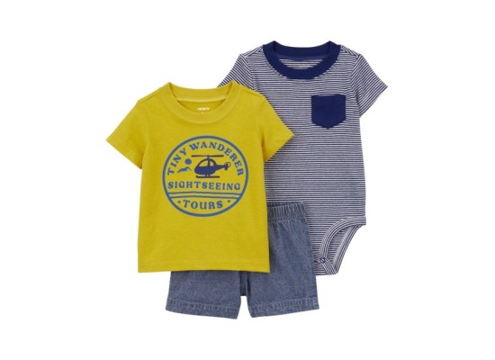 3-tlg. Set Body kurzarm