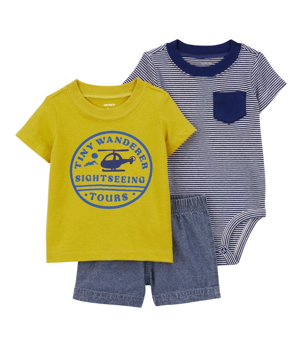 3-tlg. Set Body kurzarm