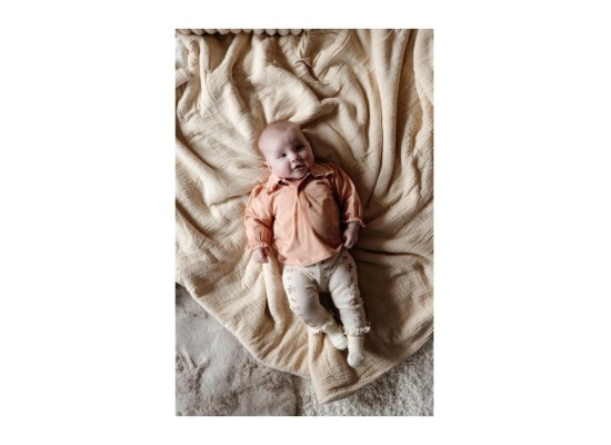 Ajour-Leggings Rosen Rüschen