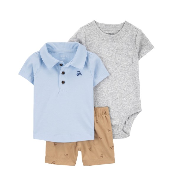 3-tlg. Set Body kurzarm