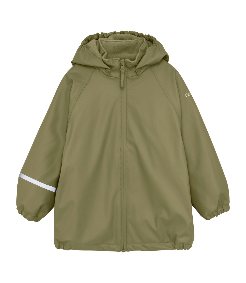 Regenjacke mit abnehmbarer Kapuze gefüttert