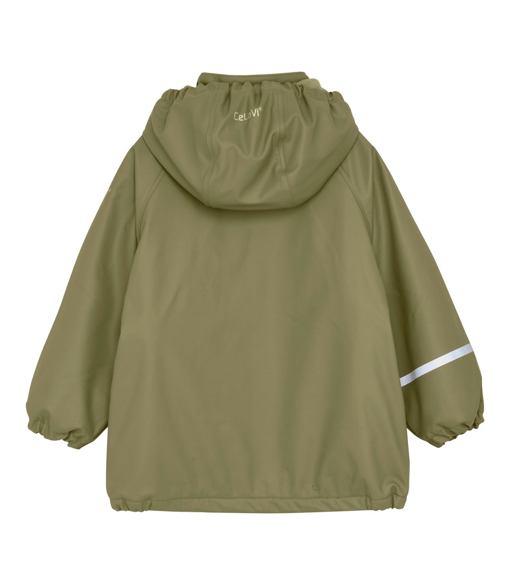 Regenjacke mit abnehmbarer Kapuze gefüttert