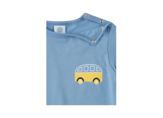 Schlafanzug kurz Auto Ringel