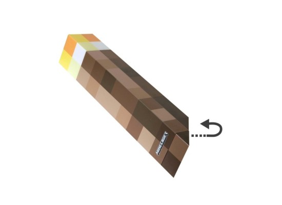 LED-Licht Fackel mit Wandhalterung, aufladbarerer Akku MINECRAFT