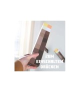 LED-Licht Fackel mit Wandhalterung, aufladbarerer Akku MINECRAFT