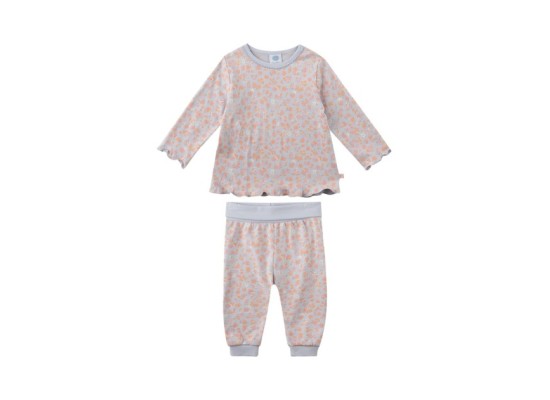 Schlafanzug lang Blumen