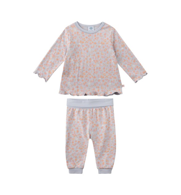 Schlafanzug lang Blumen