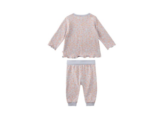 Schlafanzug lang Blumen