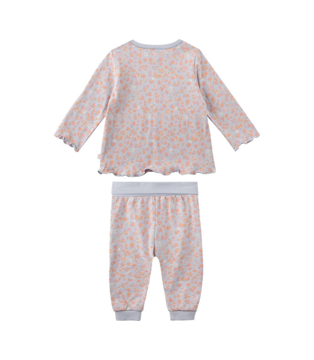 Schlafanzug lang Blumen