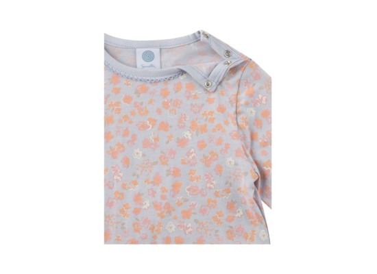 Schlafanzug lang Blumen