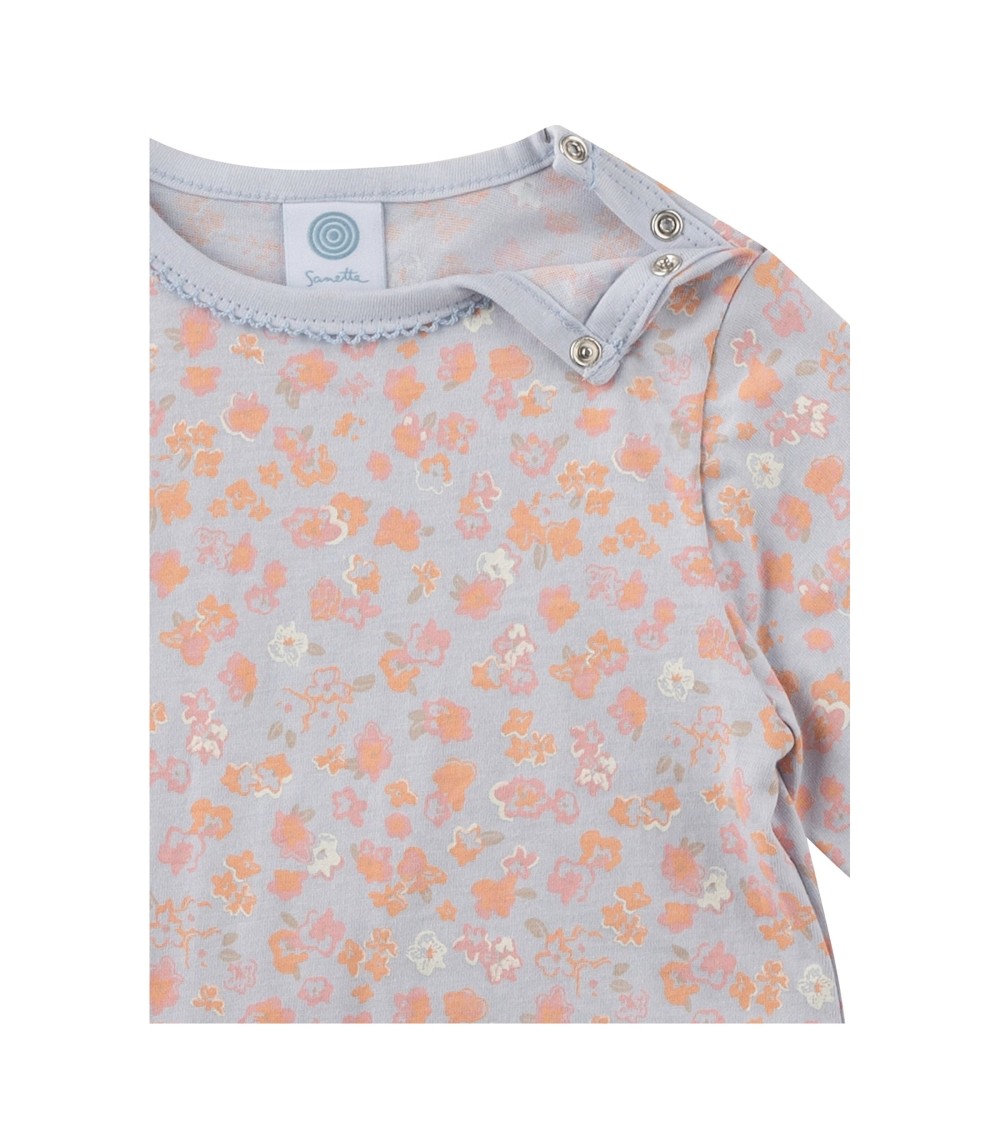 Schlafanzug lang Blumen