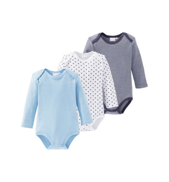 3er-Pack Bodys langarm