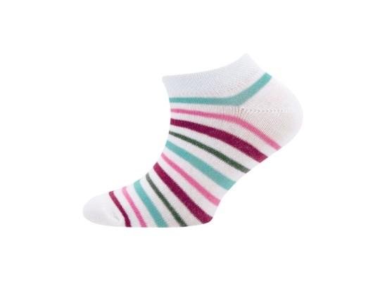 3er-Pack Sneakersocken Erdbeeren Ringel