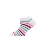 3er-Pack Sneakersocken Erdbeeren Ringel
