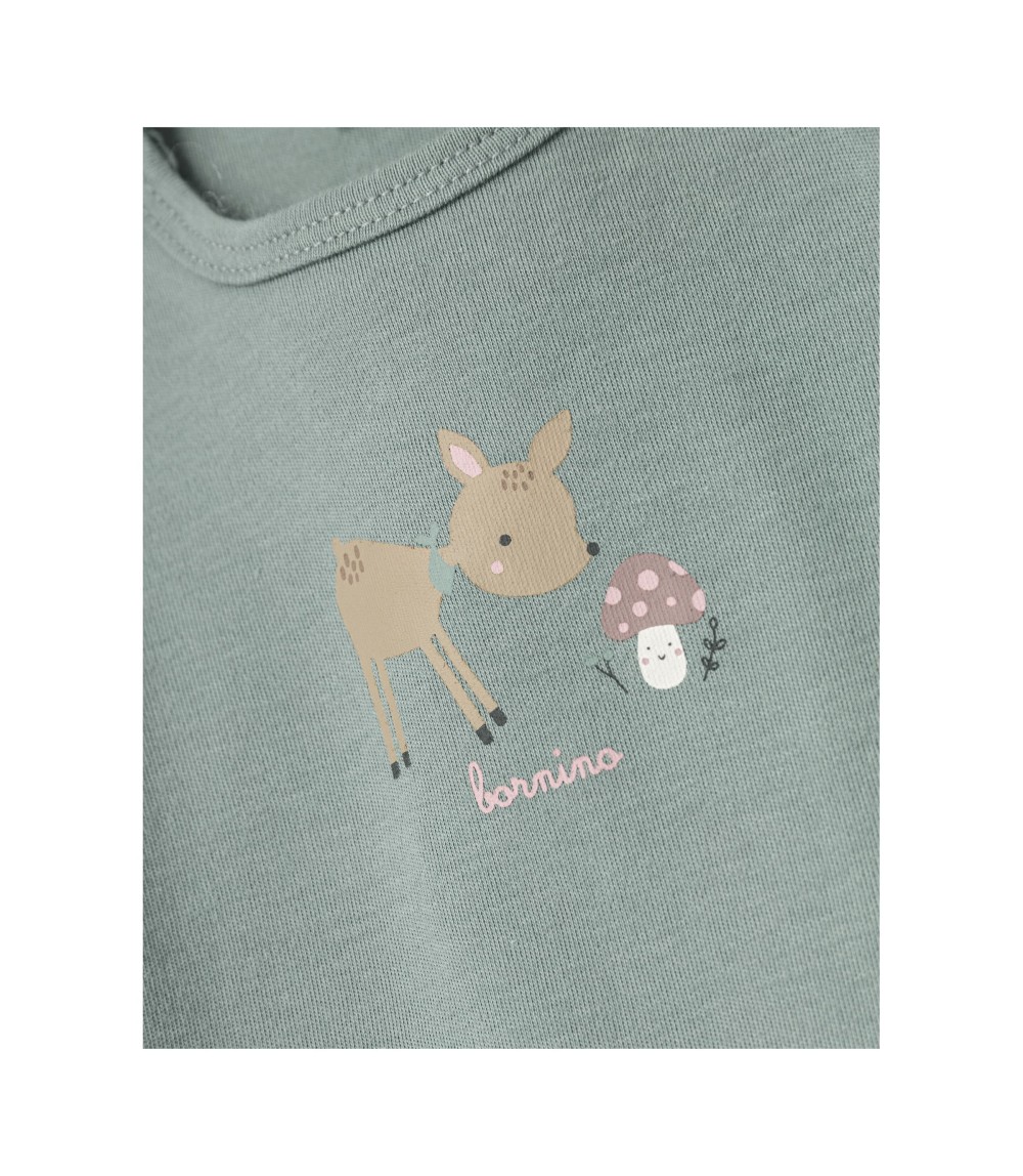 Shirt langarm Volant Reh