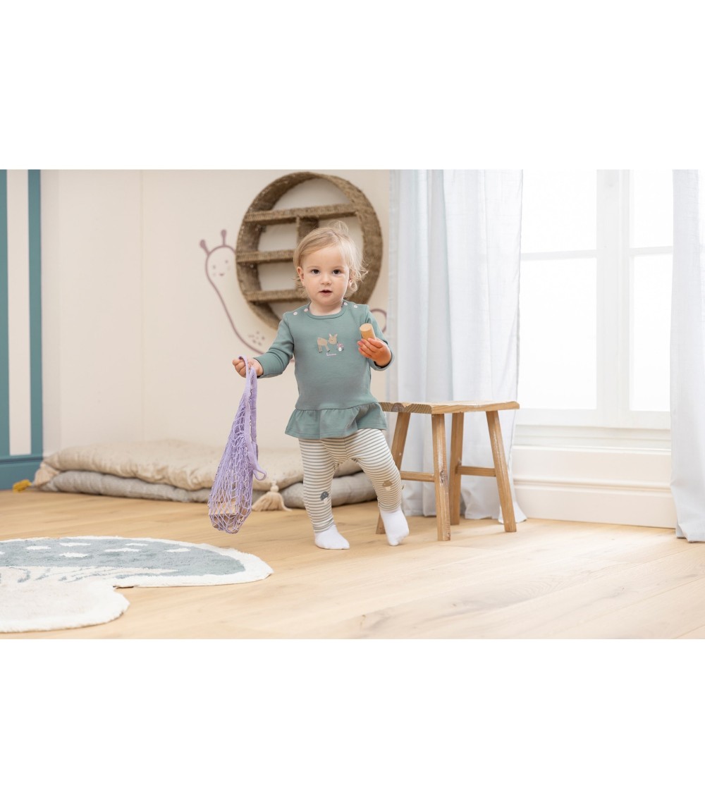 Shirt langarm Volant Reh