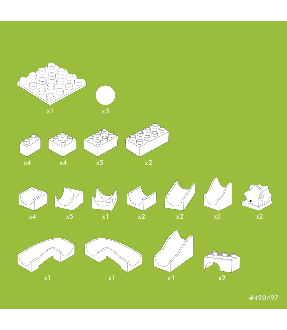 Kugelbahn Erweiterung Weiche 43-tlg.