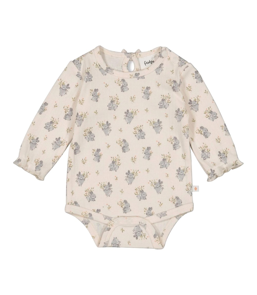 Body langarm Hasen Rippqualität