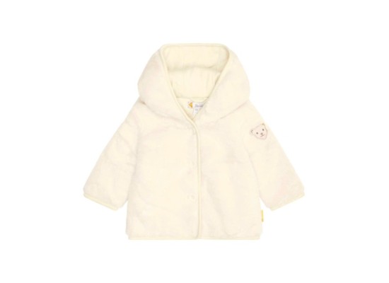 Plüschjacke mit Kapuze