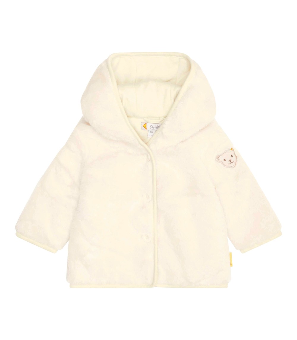 Plüschjacke mit Kapuze