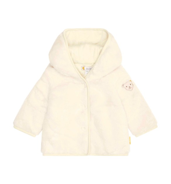 Plüschjacke mit Kapuze
