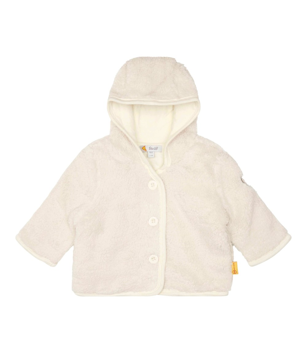 Plüschjacke mit Kapuze