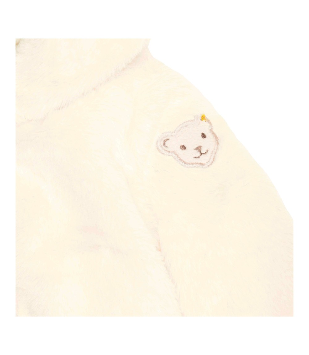 Plüschjacke mit Kapuze