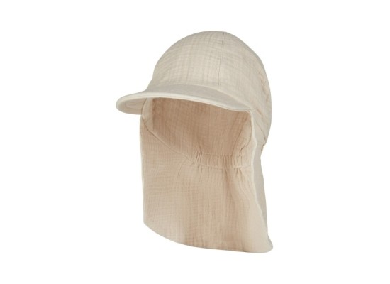 Musselin-Schirmmütze mit Nacken- und UV-Schutz