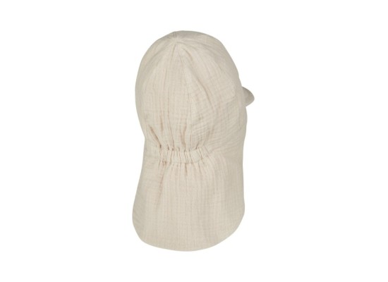 Musselin-Schirmmütze mit Nacken- und UV-Schutz