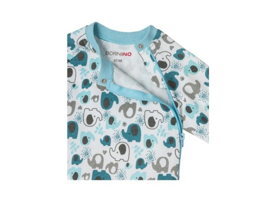 2er-Pack Schlafoveralls Elefant