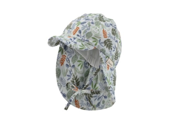 Schirmmütze mit Nackenschutz Blätter