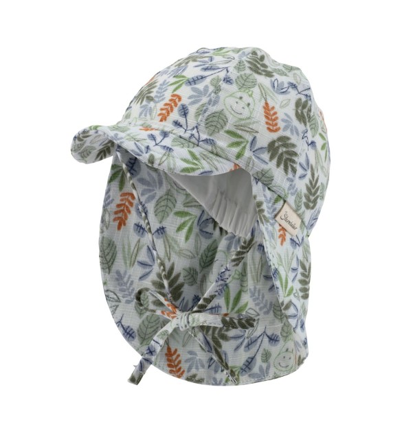Schirmmütze mit Nackenschutz Blätter
