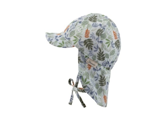 Schirmmütze mit Nackenschutz Blätter