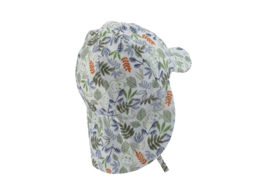 Schirmmütze mit Nackenschutz Blätter