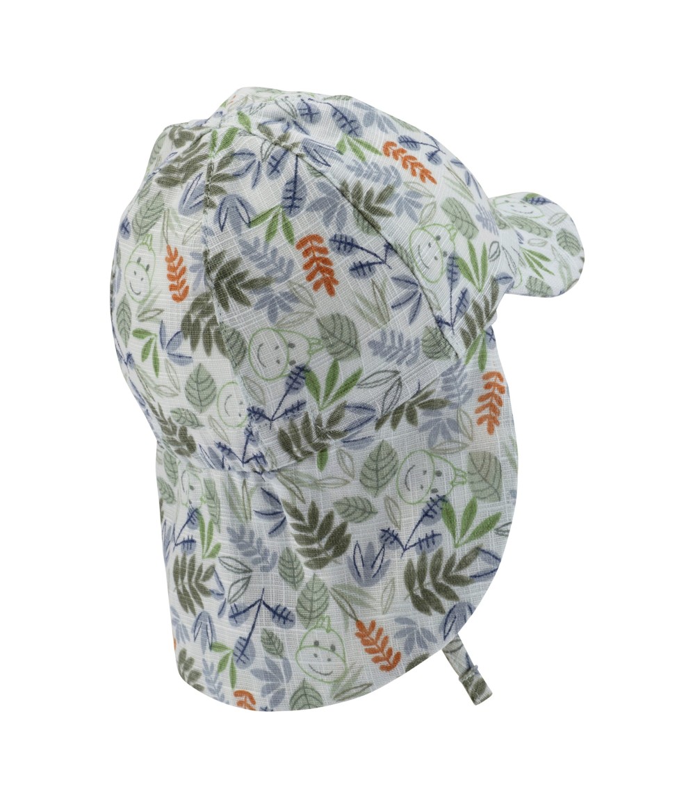 Schirmmütze mit Nackenschutz Blätter