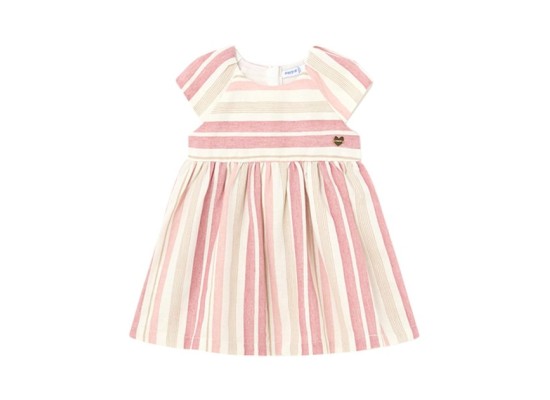 Webkleid Flügelarm Ringel