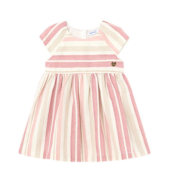 Webkleid Flügelarm Ringel