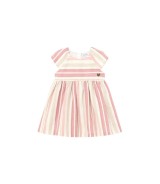 Webkleid Flügelarm Ringel