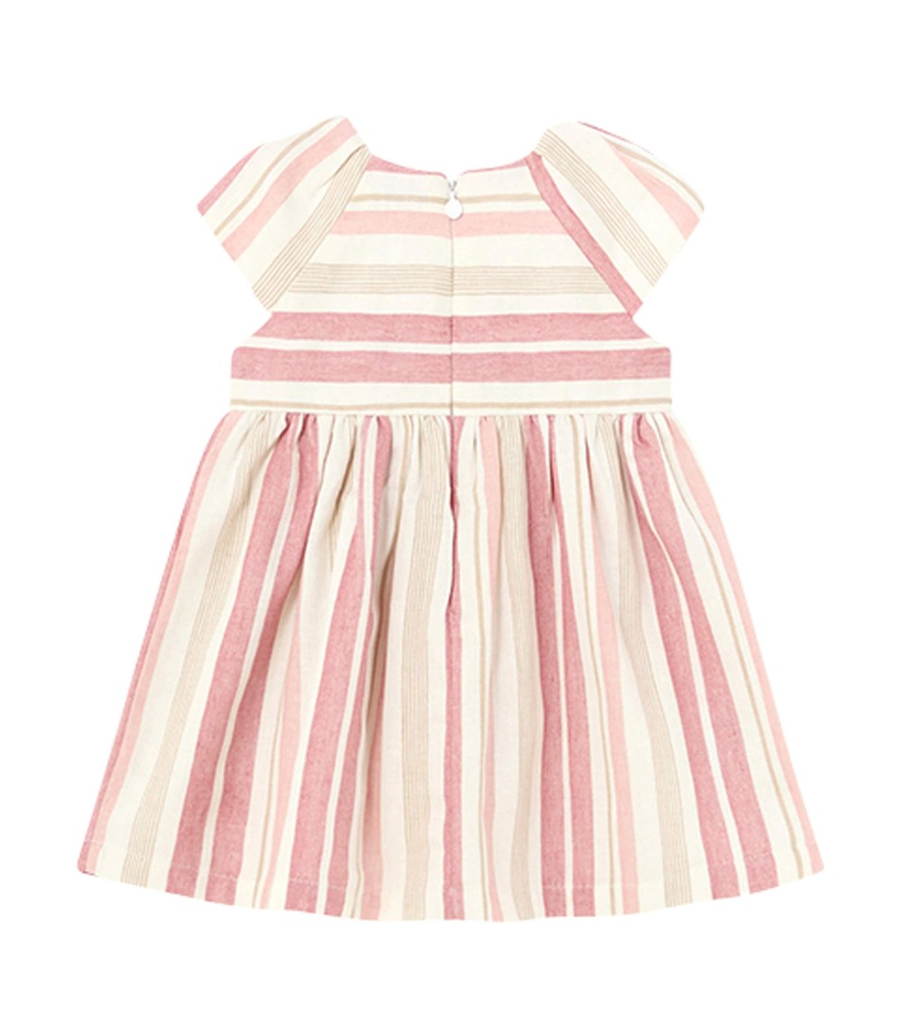 Webkleid Flügelarm Ringel