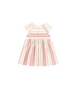 Webkleid Flügelarm Ringel