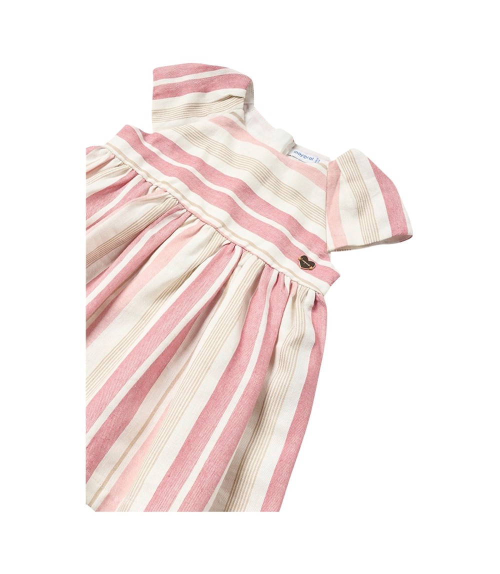 Webkleid Flügelarm Ringel