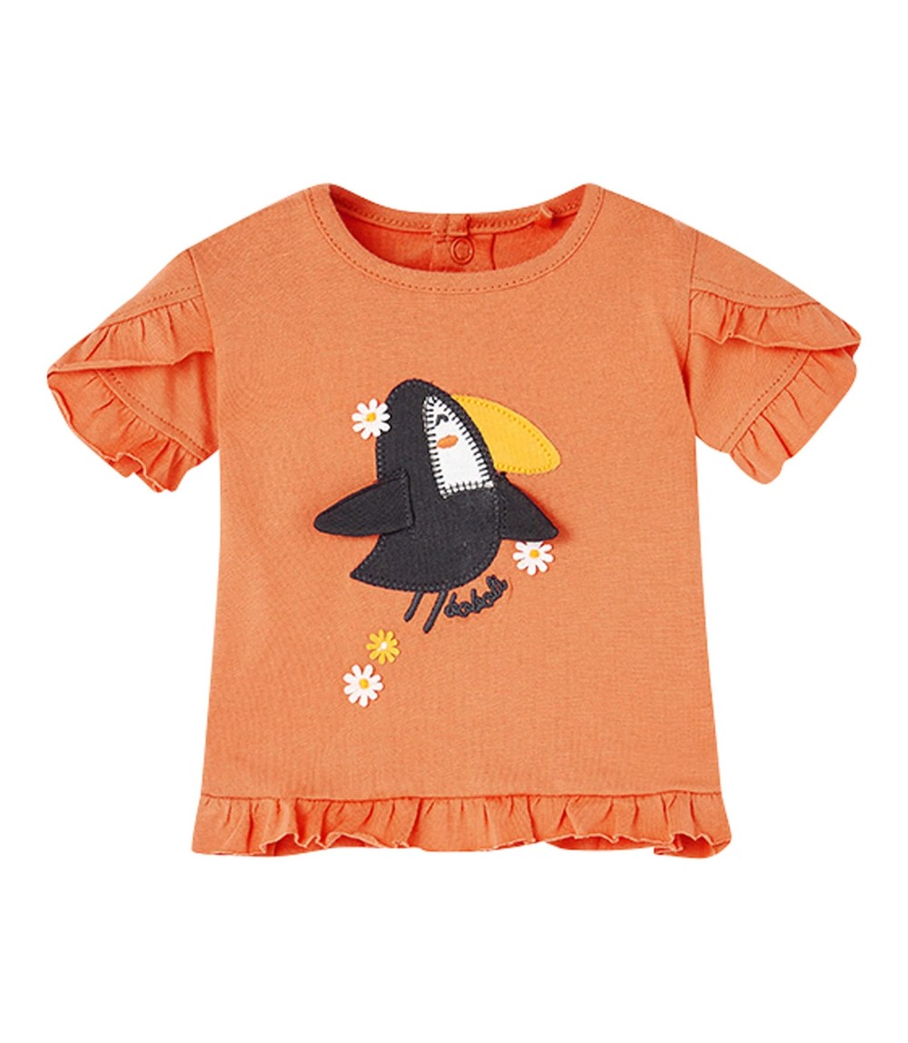 2-tlg. Set T-Shirt und Musselin-Shorts Tukan